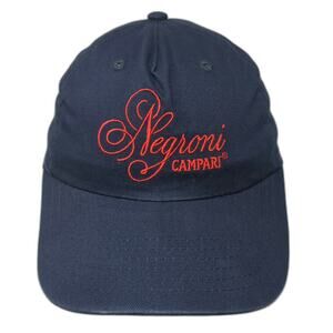 BIG Negroni Campari Hat Blue One Size Baseball Cap Slideback Cotton Liquor Logo